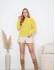 BLUSA ZIG ZAG DECOTE CARECA - AMARELA