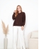 BLUSA MULTI TRANÇAS - MARROM